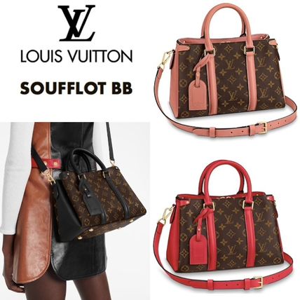 Louis Vuitton Monogram Canvas 2WAY Leather Crossbody Shoulder Bags 