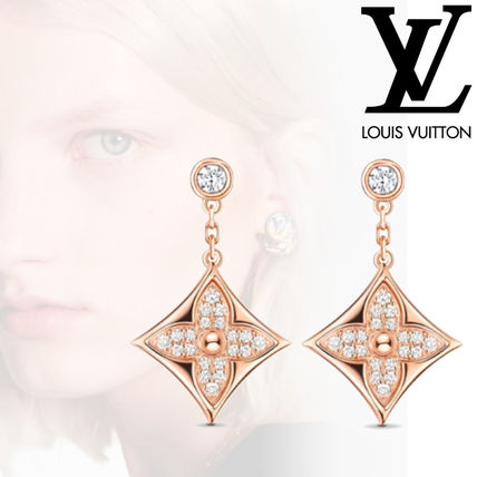 Louis Vuitton Flower Party Style 18K Gold Elegant Style Bridal Fine 