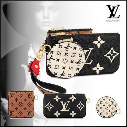 Louis Vuitton Monogram Leather Logo Pouches  Cosmetic Bags M69516 