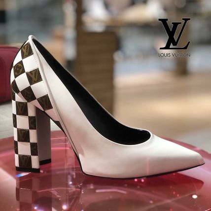Louis Vuitton 2020 SS Casual Style Blended Fabrics Block Heels Party Style 