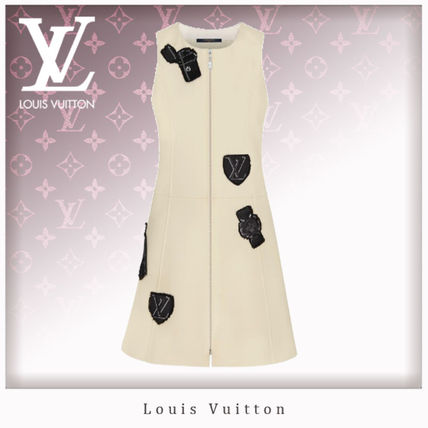 Louis Vuitton 2019 SS Wool Sleeveless Dresses 1A5JOH 1A5JOG 1A5JOF 1A5JOE 1A5JOD 1A5JOC 