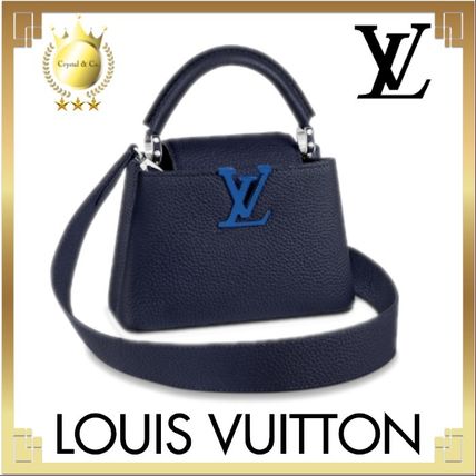 Louis Vuitton CAPUCINES 2020 SS Casual Style Calfskin 2WAY Bi color Plain Leather 