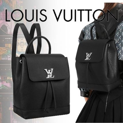 Louis Vuitton Monogram Casual Style Calfskin Plain Elegant Style Logo 