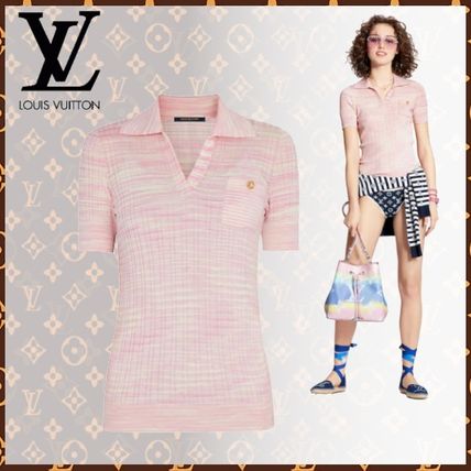 Louis Vuitton 2020 SS Short Casual Style Wool Short Sleeves Logo Cropped 