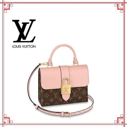 Louis Vuitton Monogram Canvas Leather Elegant Style Formal Style Logo M44080 