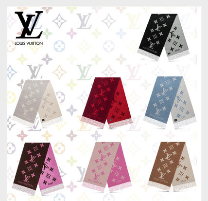 Louis Vuitton 2019 20AW Monogram Unisex Cashmere Fringes Logo M76067 M76066 M73665 M75704 M75505 M71126 M71040 