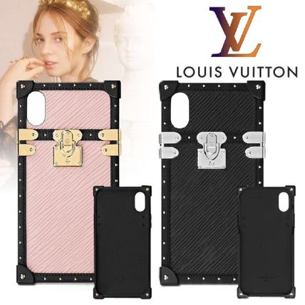 Louis Vuitton EPI 2019 20AW Monogram Leather iPhone X iPhone XS Logo Smart Phone Cases 