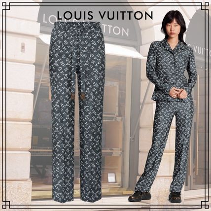 Louis Vuitton 2020 SS Monogram Silk Lounge  Sleepwear 1A639V 