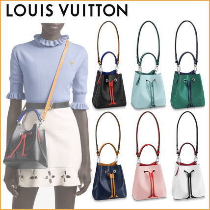 Louis Vuitton EPI Plain Leather Elegant Style Crossbody Logo Shoulder Bags