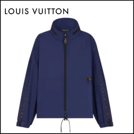 Louis Vuitton 2020 SS Short Monogram Nylon Long Sleeves Plain Cotton Oversized 1A5O08 