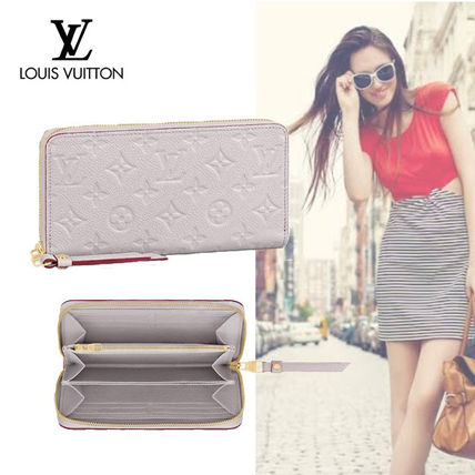 Louis Vuitton MONOGRAM EMPREINTE 2020 SS Monogram Leather Logo Long Wallets 