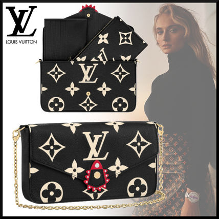 Louis Vuitton MONOGRAM 2020 21AW Monogram Bi color Chain Leather Co ord Logo Shoulder Bags M69515 