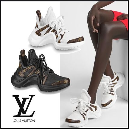 Louis Vuitton 2018 SS Monogram Unisex Low Top Sneakers 