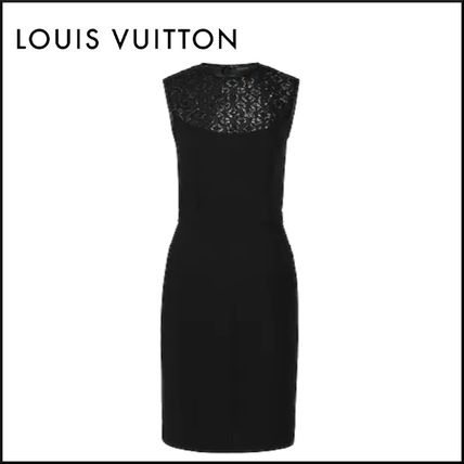 Louis Vuitton 2020 SS 3 Hole Dress With Embroidered Plastron 1A60X2 