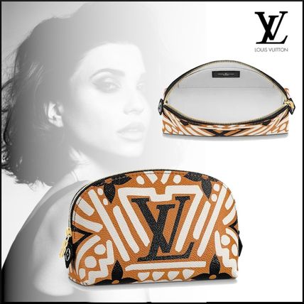 Louis Vuitton Canvas Logo Pouches  Cosmetic Bags M45475 