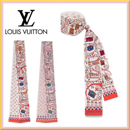 Louis Vuitton MONOGRAM Monogram Silk Lightweight Scarves  Shawls M76116 M76115 