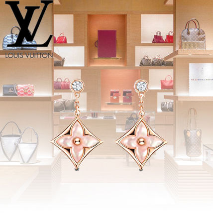 Louis Vuitton Blended Fabrics Flower Party Style Elegant Style Q96667 