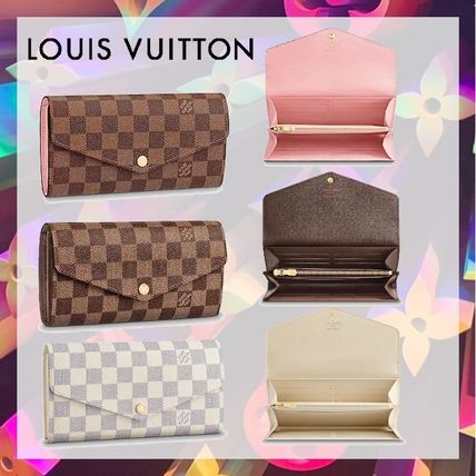 Louis Vuitton DAMIER Sarah Wallet N63208 N63209 N60114 