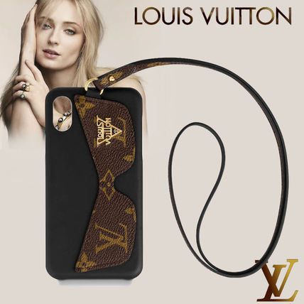 Louis Vuitton 2019 20AW Leather iPhone X iPhone XS Logo Smart Phone Cases 