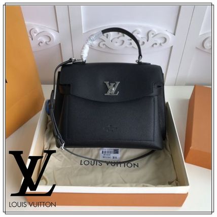 Louis Vuitton 2020 SS 2WAY Plain Leather Logo Handbags M51395 
