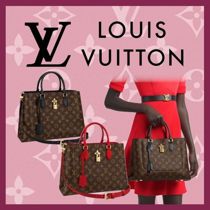 Louis Vuitton Monogram 2WAY Leather Elegant Style Crossbody Logo Handbags M43553 M43550 