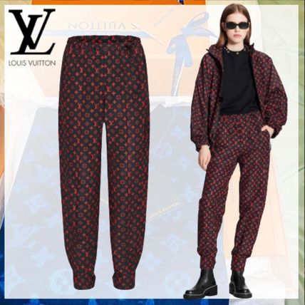 Louis Vuitton MONOGRAM 2020 21AW Monogram Casual Style Nylon Street Style Cotton Logo Bottoms 1A83SL 