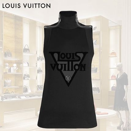 Louis Vuitton Casual Style Sleeveless Street Style Elegant Style Logo 