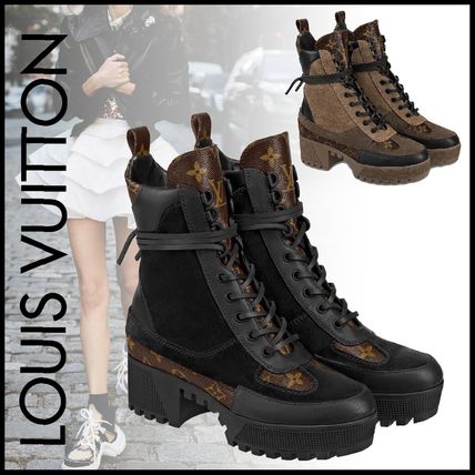 Louis Vuitton 2020 SS Monogram Rubber Sole Casual Style Suede Street Style Plain 1A4XYG 1A4XY1 