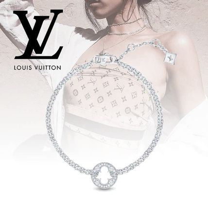 Louis Vuitton 2020 SS Flower Chain 18K Gold Bracelets Q95622 