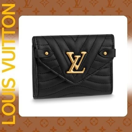 Louis Vuitton Leather Folding Wallet Logo Folding Wallets M63427 