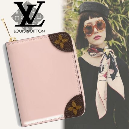 Louis Vuitton ZIPPY COIN PURSE Flower Patterns Monogram Unisex Calfskin Canvas Street Style M63841 