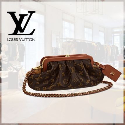 Louis Vuitton Monogram Casual Style 2WAY Chain Leather Party Style 