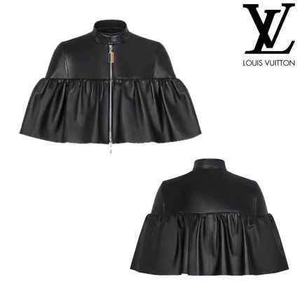 Louis Vuitton 2020 21AW Short Plain Leather Party Style Elegant Style Jackets 1A826B 
