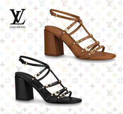 Louis Vuitton Open Toe Casual Style Street Style Plain Leather Party Style 1A869H 1A869W 