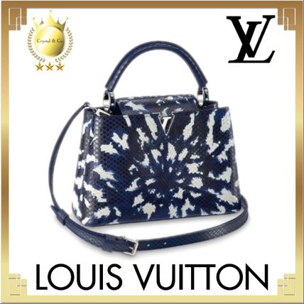 Louis Vuitton CAPUCINES 2020 SS Casual Style Tie dye 2WAY Leather Party Style Office Style 