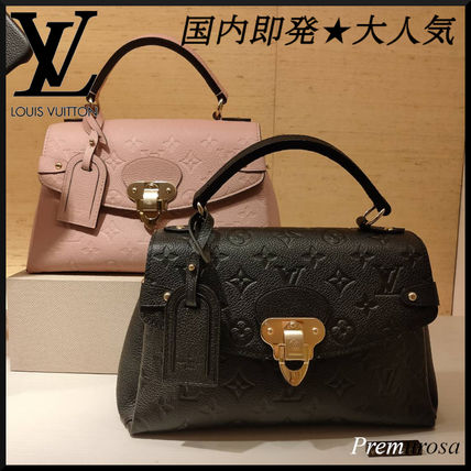 Louis Vuitton MONOGRAM EMPREINTE 2018 19AW Monogram Blended Fabrics 2WAY Bi color Leather Elegant Style M53942 M53941 