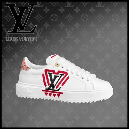 Louis Vuitton 2020 21AW Casual Style Plain Leather Logo Low Top Sneakers 1A85O6 