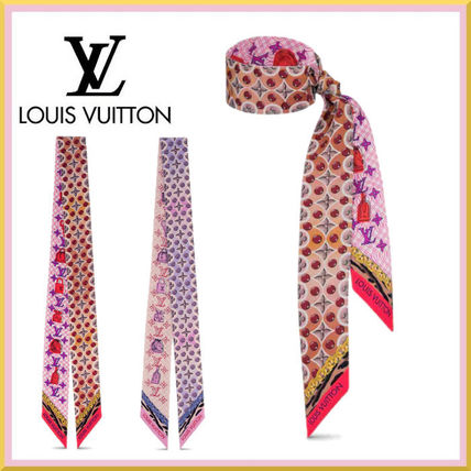 Louis Vuitton MONOGRAM Monogram Silk Lightweight Scarves  Shawls M76110 M76109 