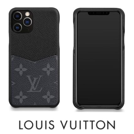 Louis Vuitton MONOGRAM 2020 SS Monogram Unisex Plain Leather Logo iPhone 11 Pro 