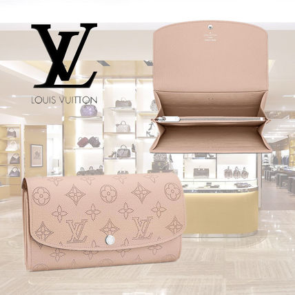 Louis Vuitton IRIS Monogram Calfskin Logo Long Wallets M60145 