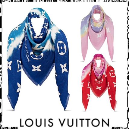 Louis Vuitton 2020 SS Lv Escale Monogram Shawl M76088 M76087 M76086 