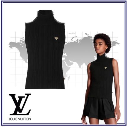 Louis Vuitton 2020 Cruise Cashmere Nylon Plain Logo Turtlenecks 
