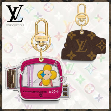 Louis Vuitton 2020 SS Monogram Canvas Leather Logo Keychains  Bag Charms M68653 