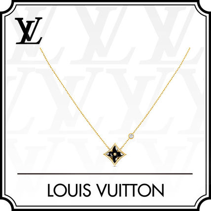 Louis Vuitton 2019 20AW Color Blossom Bb Star Pendant Yellow Gold Onyx And Diamond Q93699 