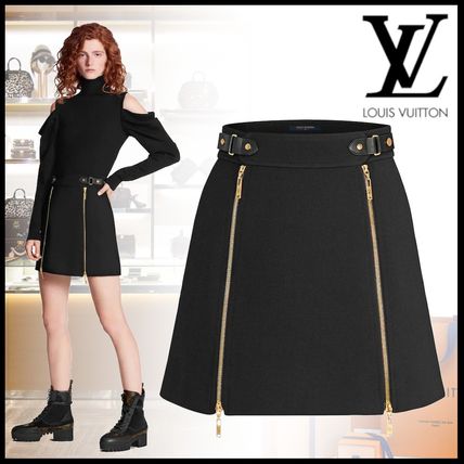 Louis Vuitton 2020 Cruise Pencil Skirts Short Wool Street Style Plain Mini Skirts 1A60XH 1A60XG 1A60XF 1A60XE 1A60XD 