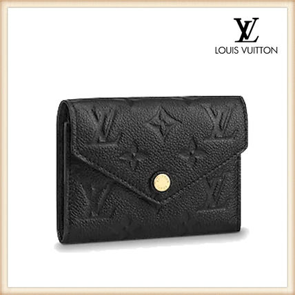 Louis Vuitton MONOGRAM EMPREINTE 2020 SS Monogram Leather Folding Wallet Small Wallet Folding Wallets M64060 
