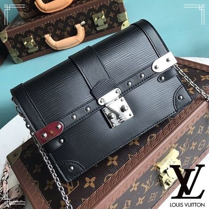 Louis Vuitton EPI 2018 19AW Blended Fabrics Bi color Chain Chain Wallet Long Wallets M67507 