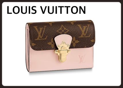 Louis Vuitton MONOGRAM Monogram Leather Folding Wallet Logo Folding Wallets M61911 