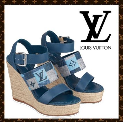 Louis Vuitton MONOGRAM 2020 SS Starboard Wedge Sandals 1A666F 