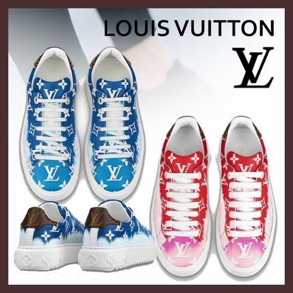 Louis Vuitton MONOGRAM 2020 SS Monogram Casual Style Tie dye Logo Low Top Sneakers 1A7ULX 1A7UMD 
